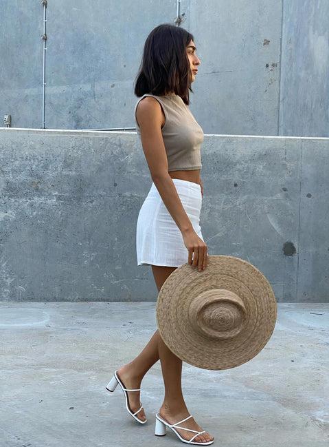 Selby Mini Skirt White Product Image