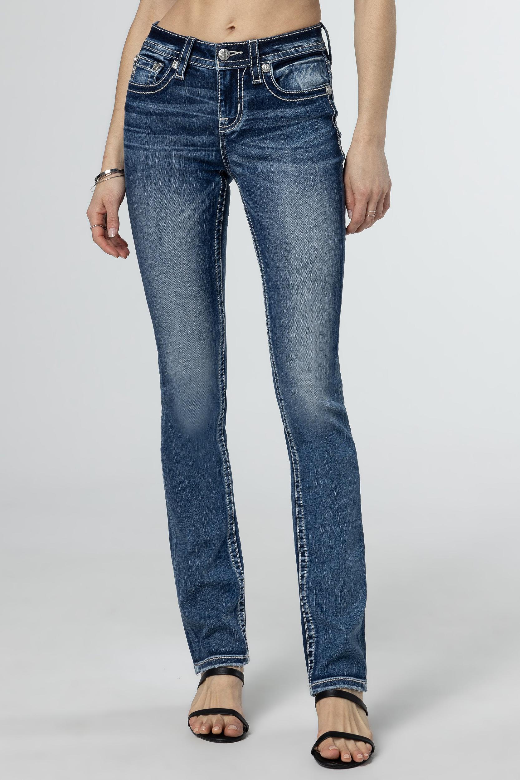 Fleur Glass Straight Jeans Product Image