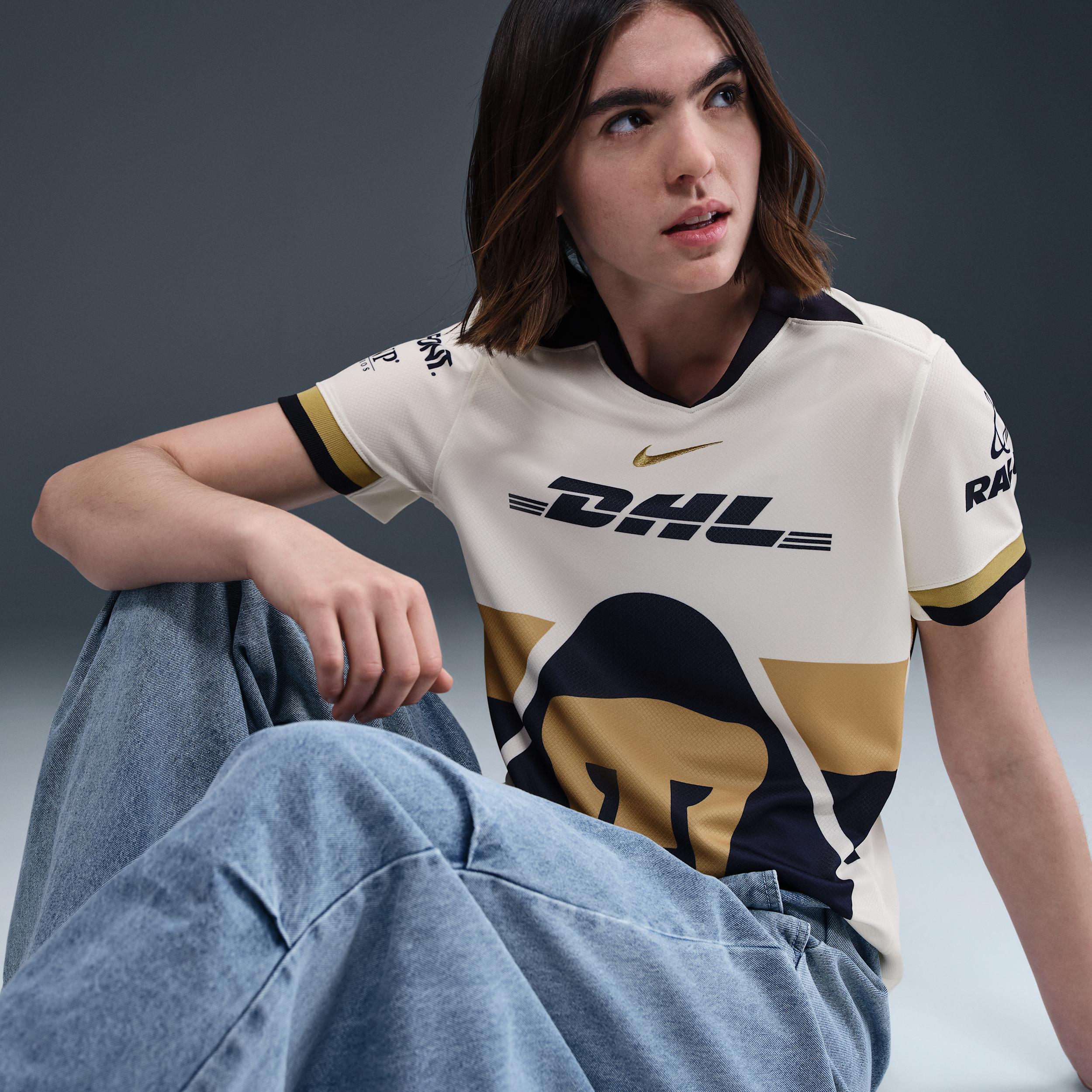 Pumas UNAM 2025/26 Stadium Home Women's Nike Dri-FIT Soccer Replica Jersey Product Image