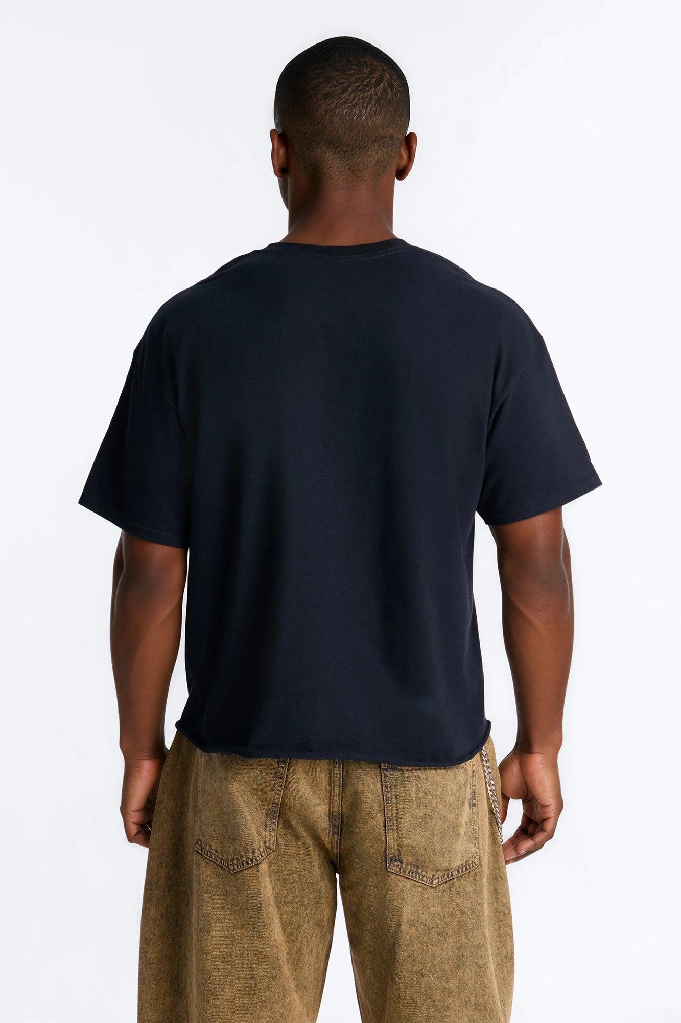 Street Fighter Cammy Delta Red Boxy Short Sleeve Tee - Black Male Product Image