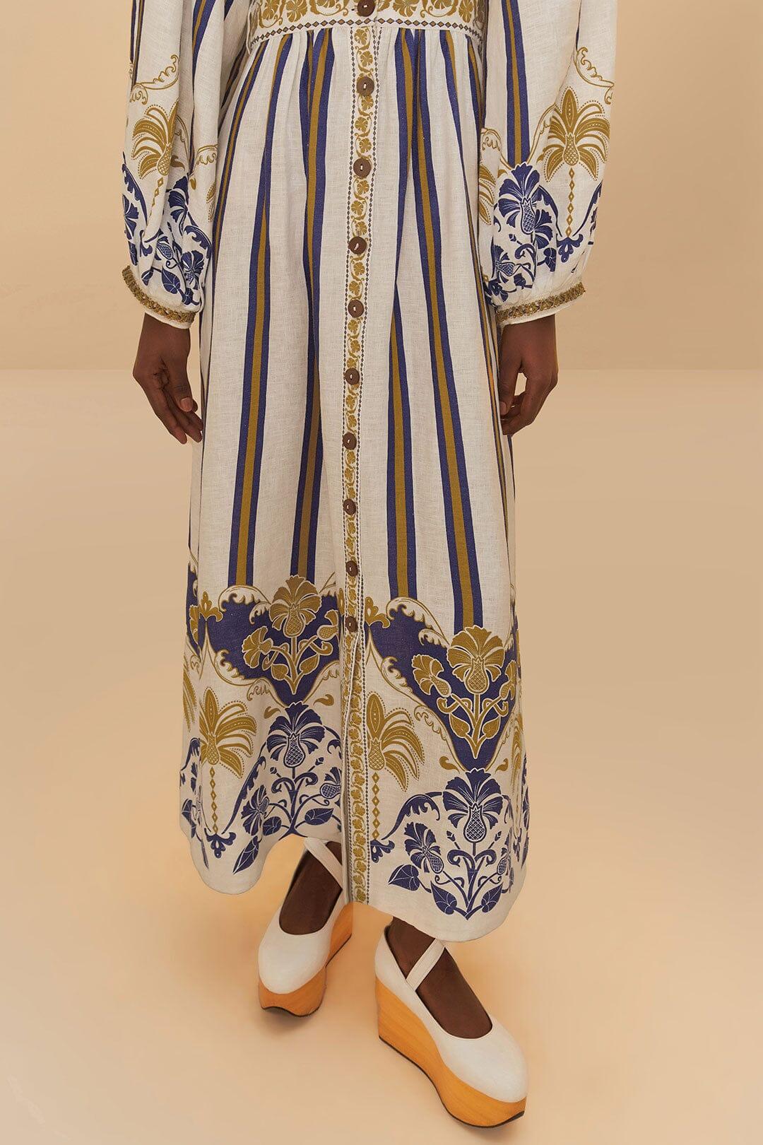 Off-White Pineapple Deco Maxi Dress Product Image