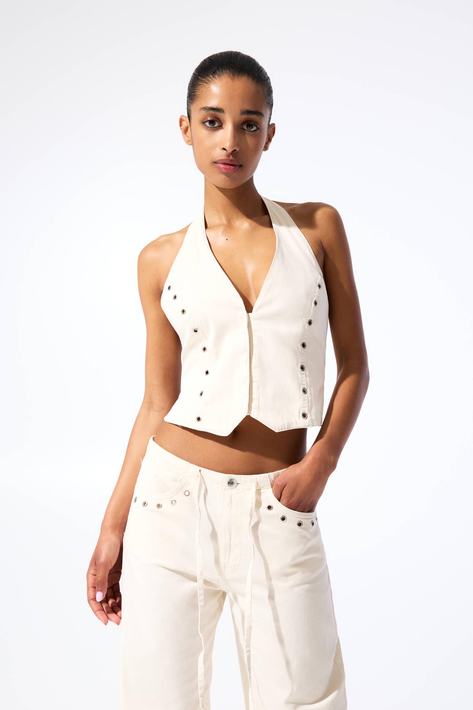 Studded halter top Product Image