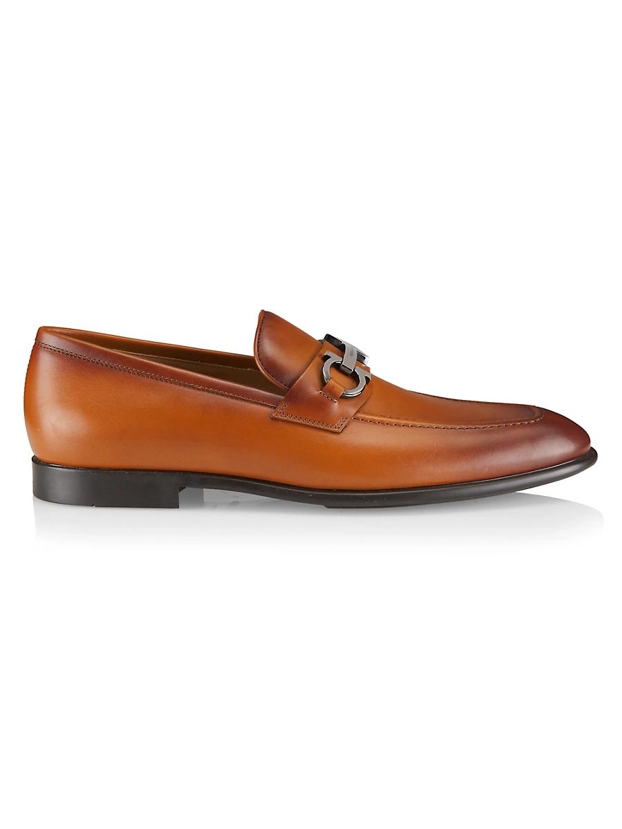 Ferragamo Mens Foster Leather Loafers Product Image