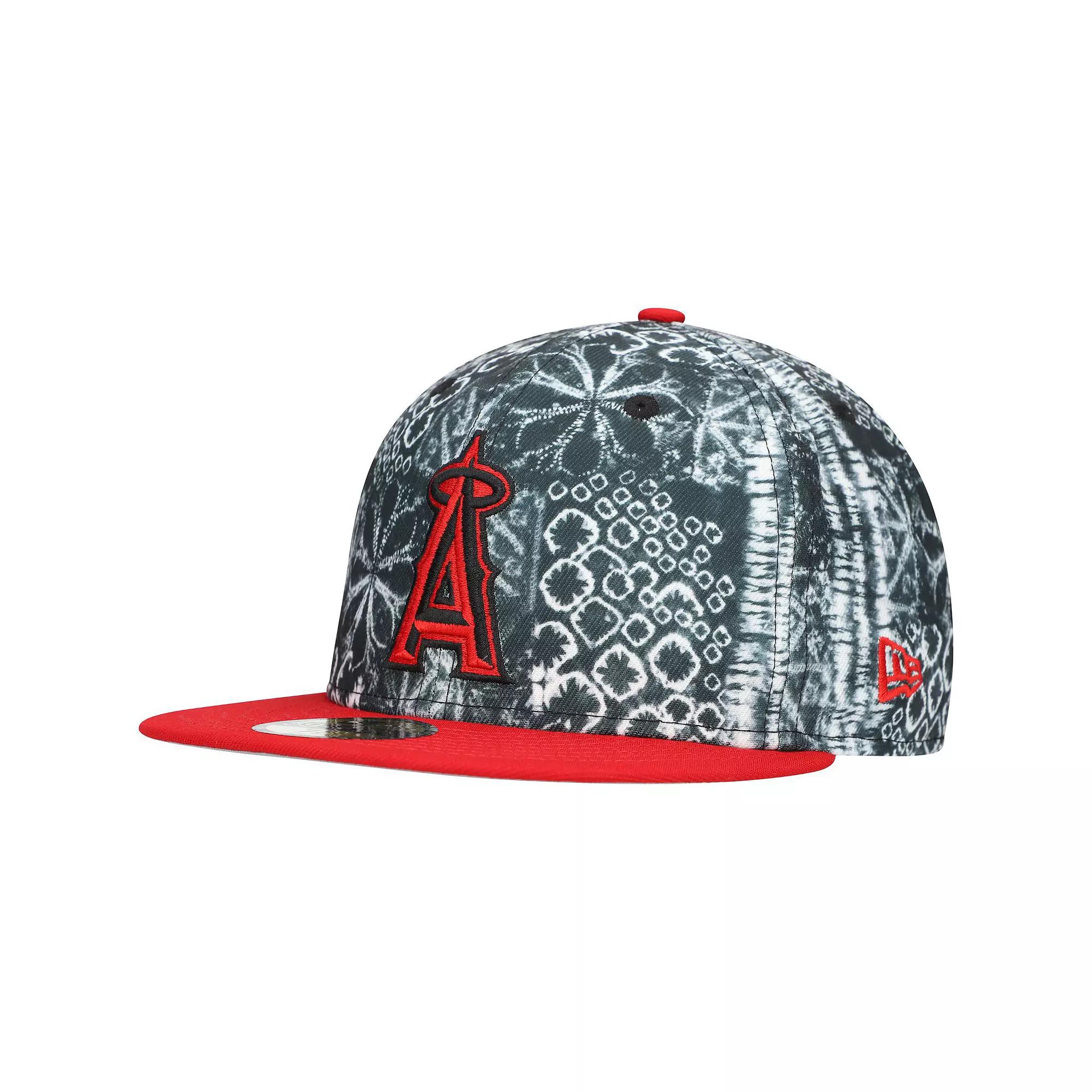 Men's New Era Black Los Angeles Angels Sands 59FIFTY Fitted Hat, Size: 8 Product Image