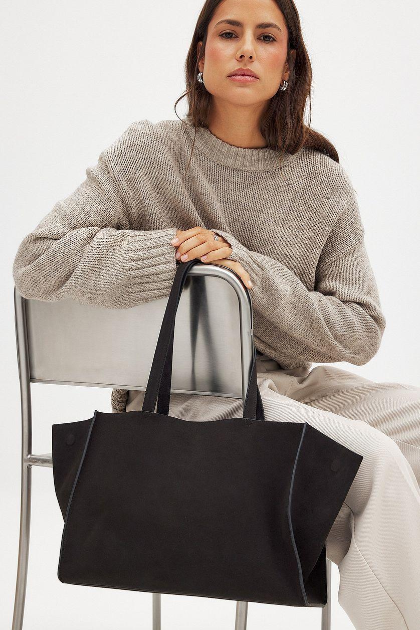 Suede Squared Tote Bag Product Image