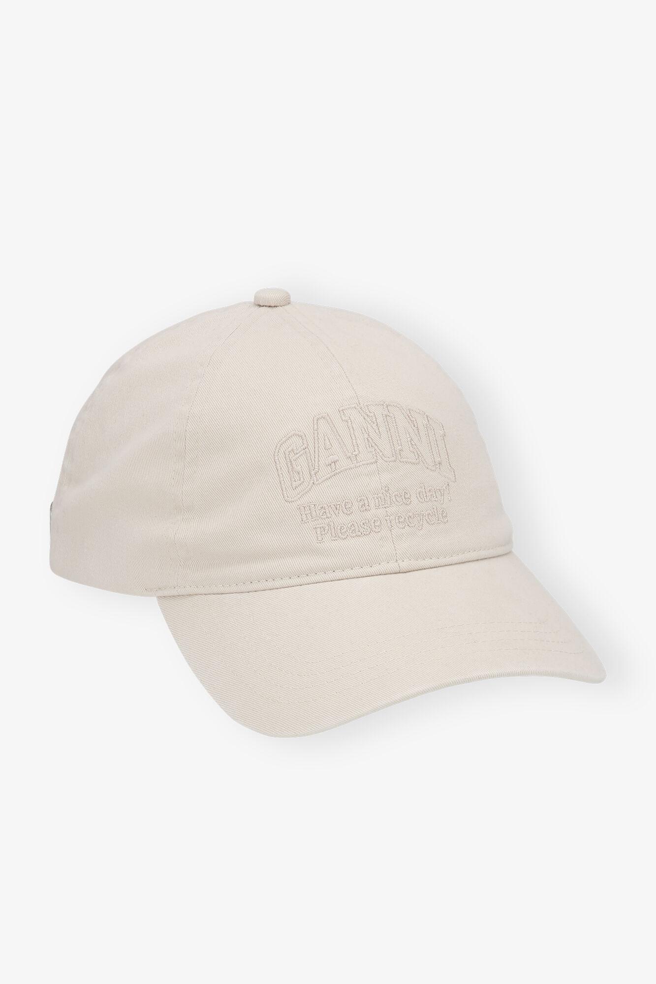 Beige Embroidered Logo Cap Product Image
