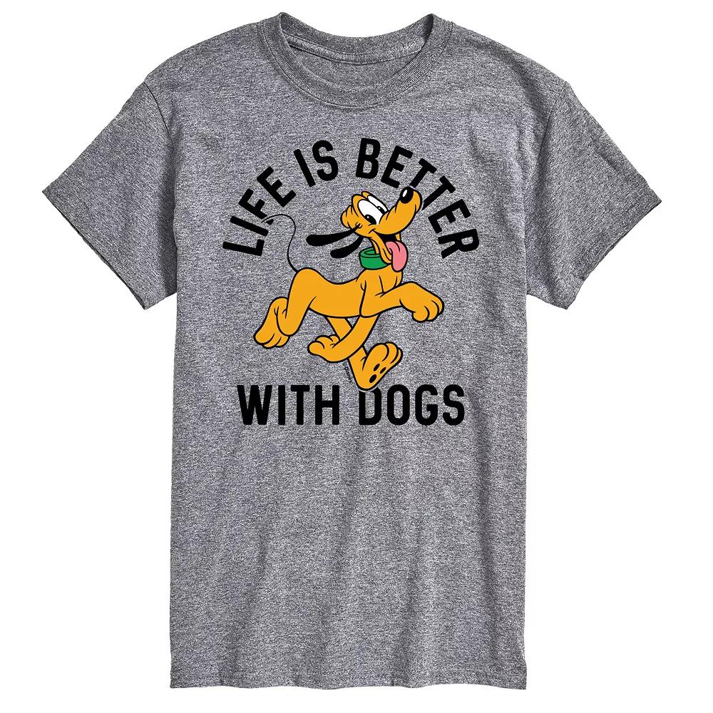 Big & Tall Disney Better With Dogs Tee, Men's,  Product Image