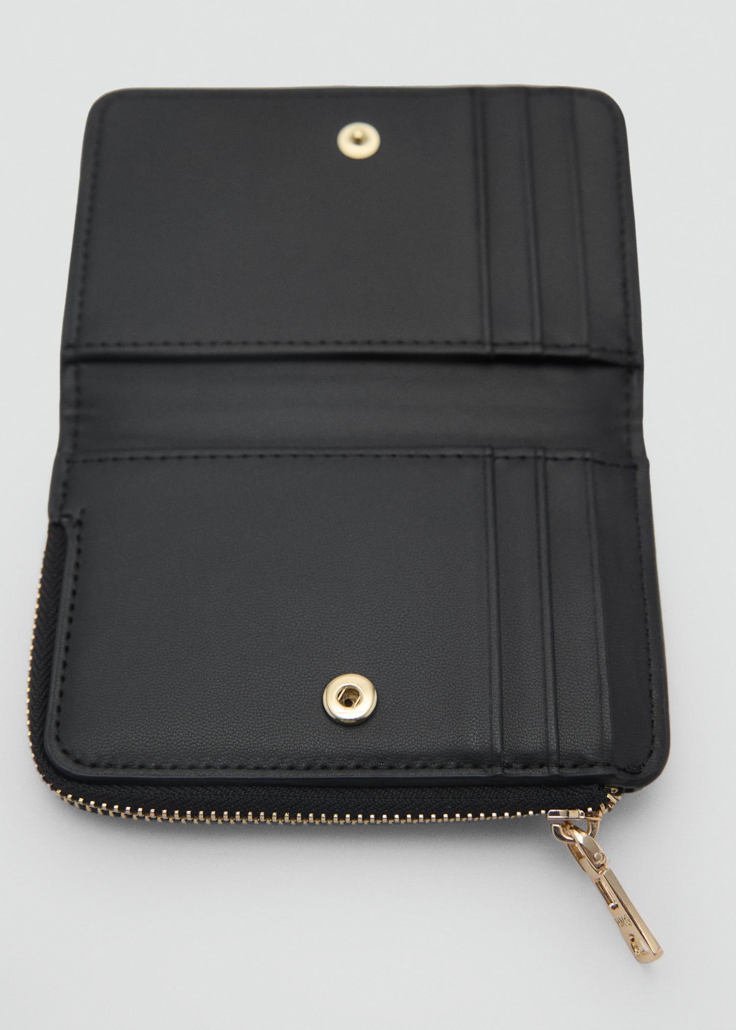 Leather-effect wallet - Women | MANGO USA Product Image