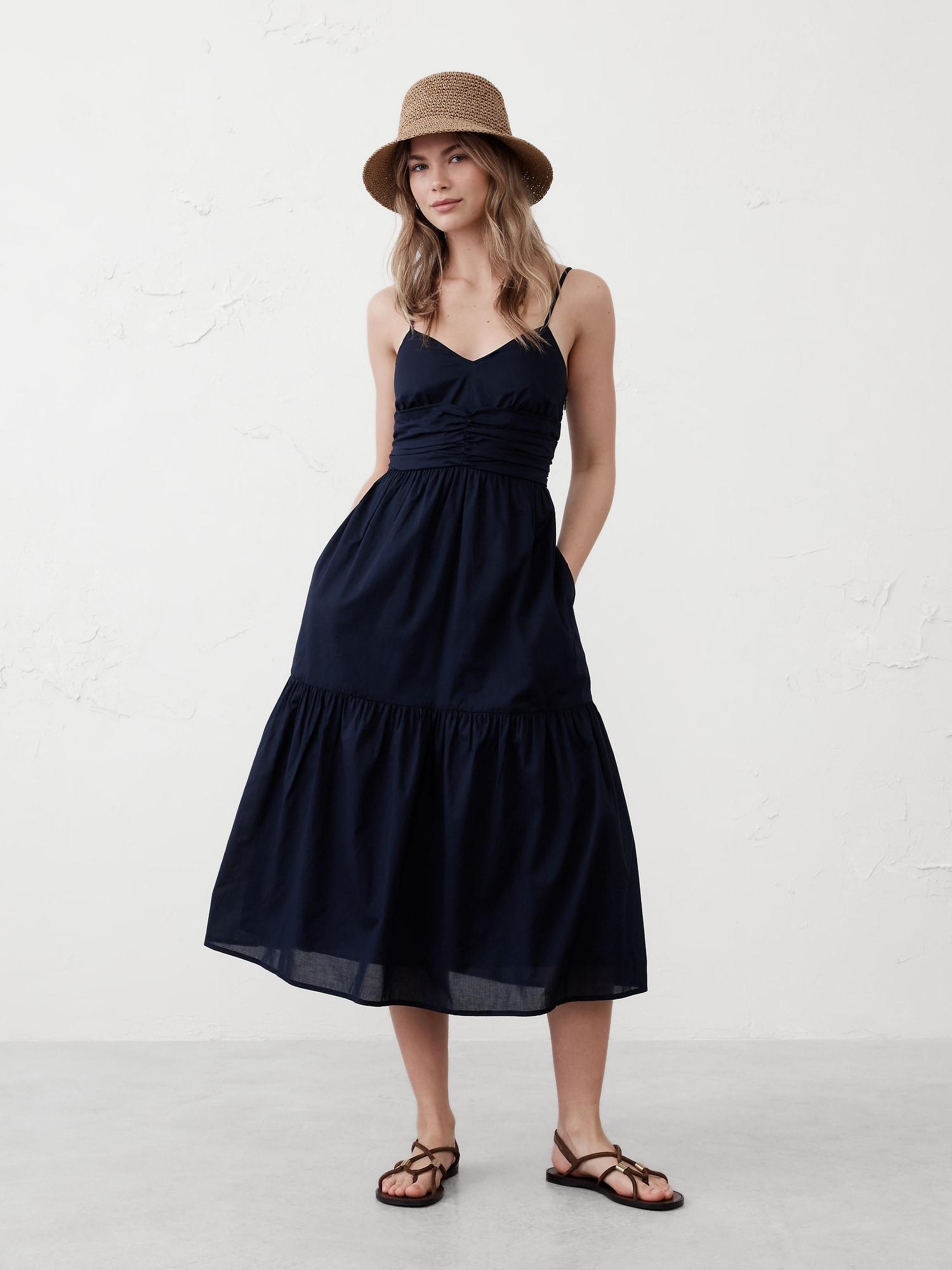 Strappy Voile Midi Dress Product Image