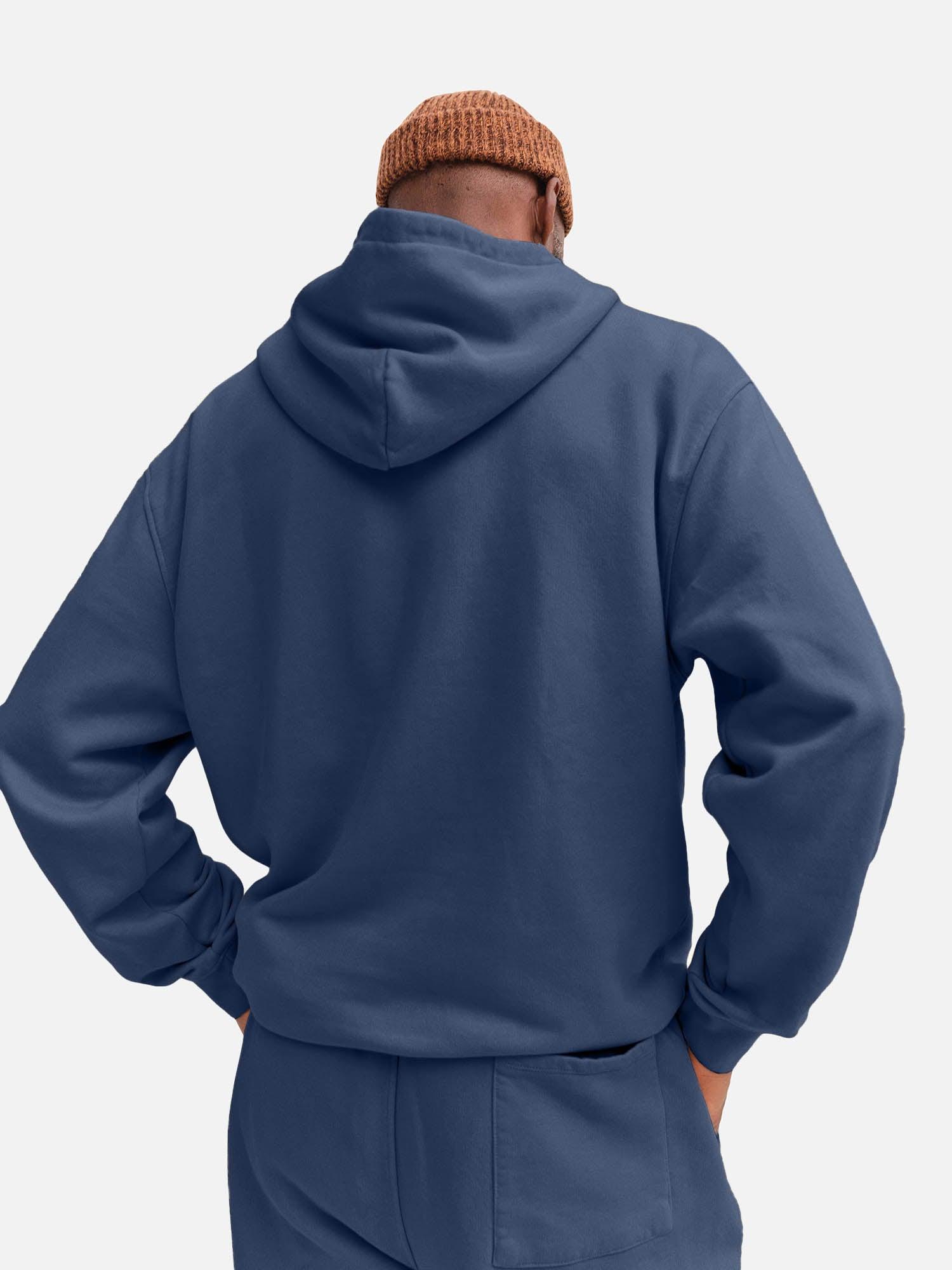 Men's Organic Fleece Hoodie Male Product Image