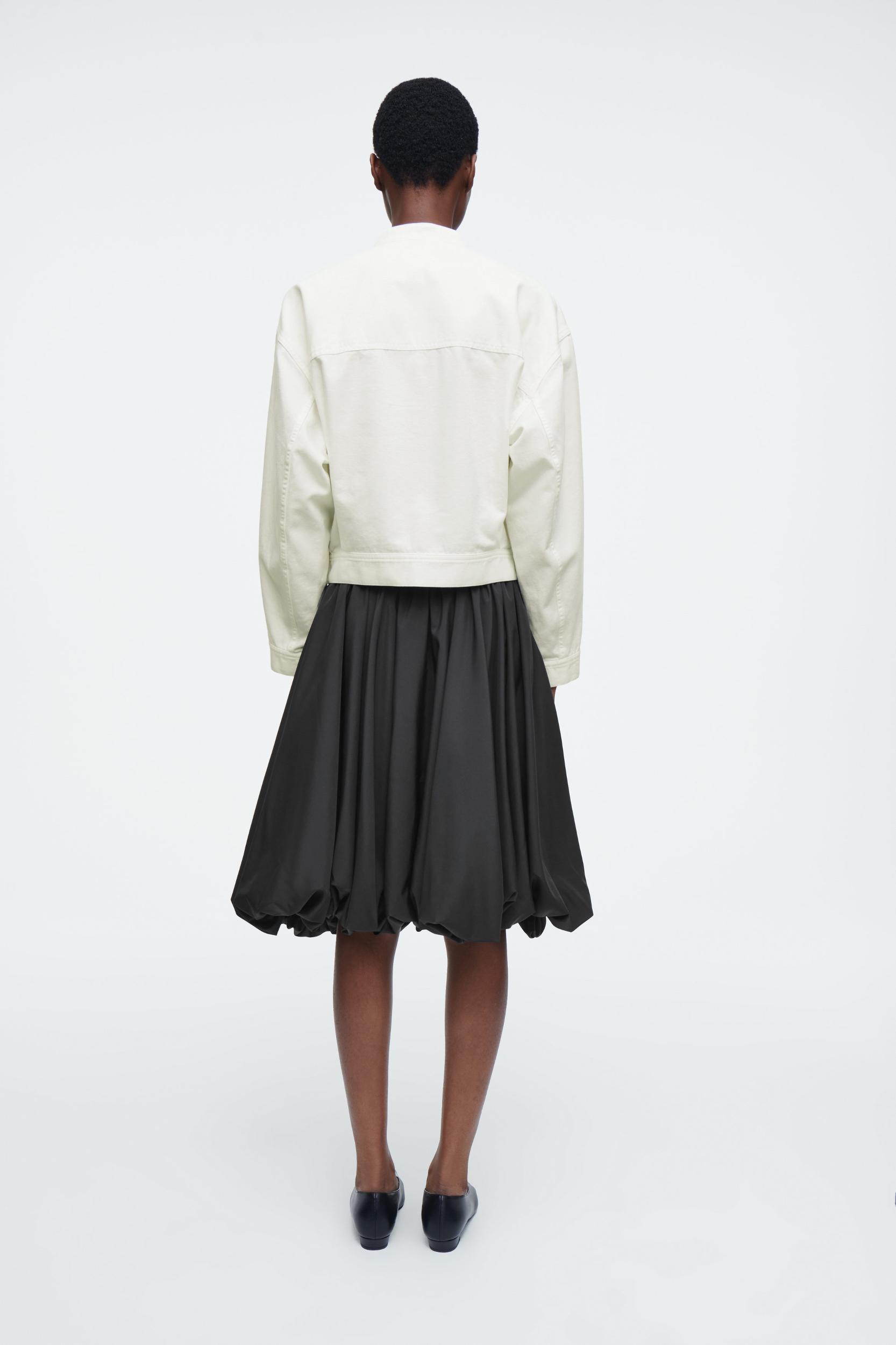 OVERSIZED COTTON BOMBER JACKET Product Image