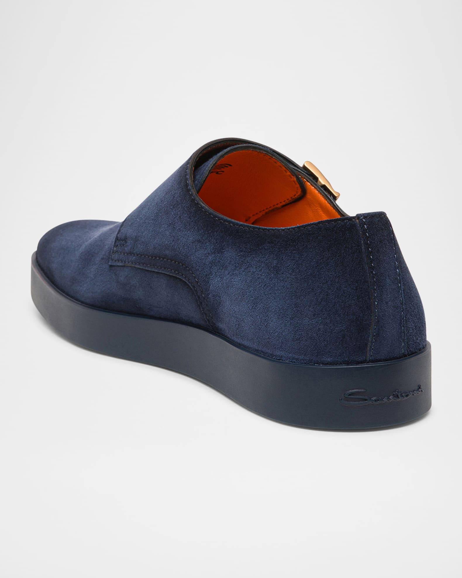 Men's Bankable Suede Double-Monk Strap Sneakers Product Image