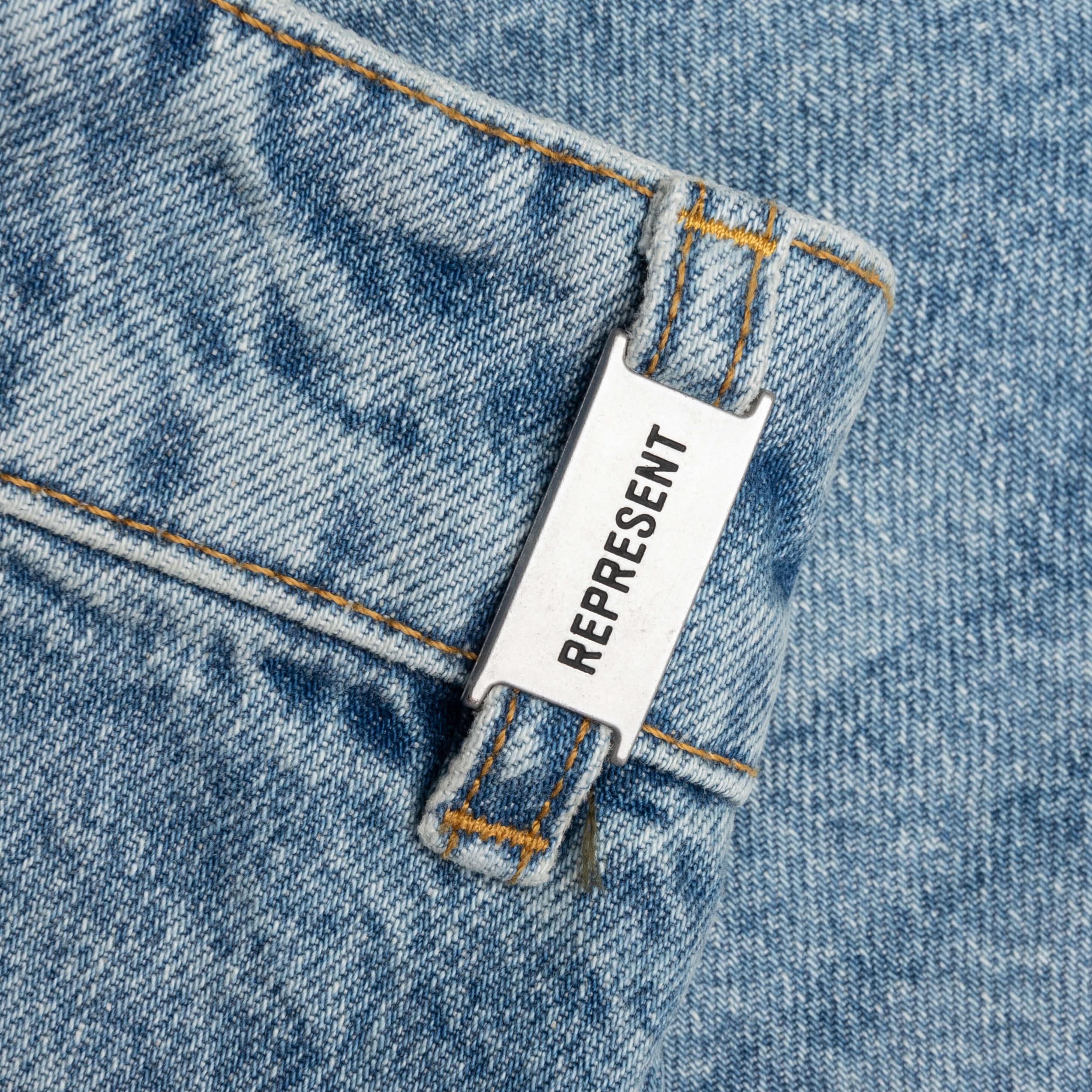 Tailored Denim Shorts - Blue Male Product Image