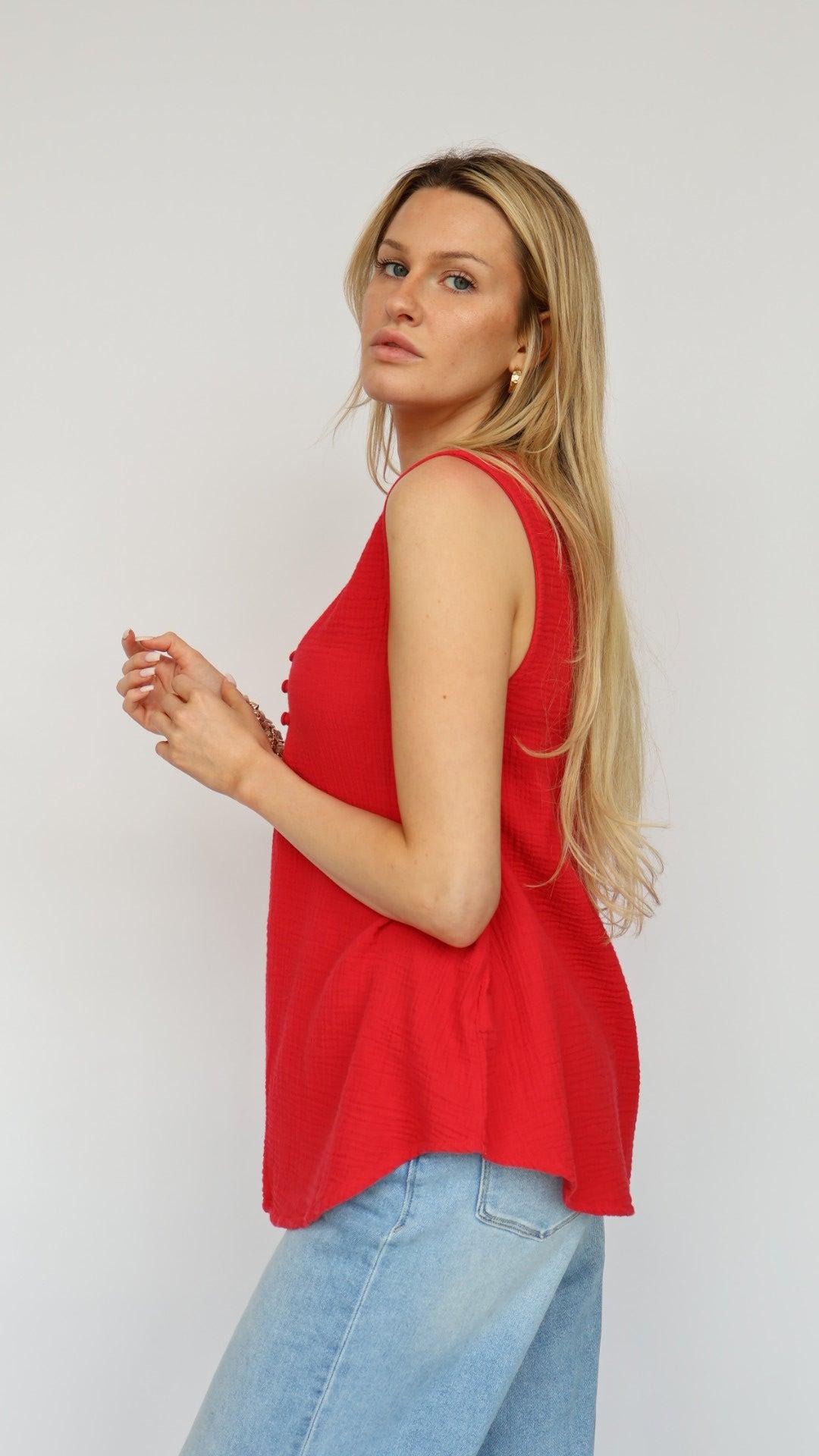 Dear John Denim Raja Sleeveless Blouse Product Image