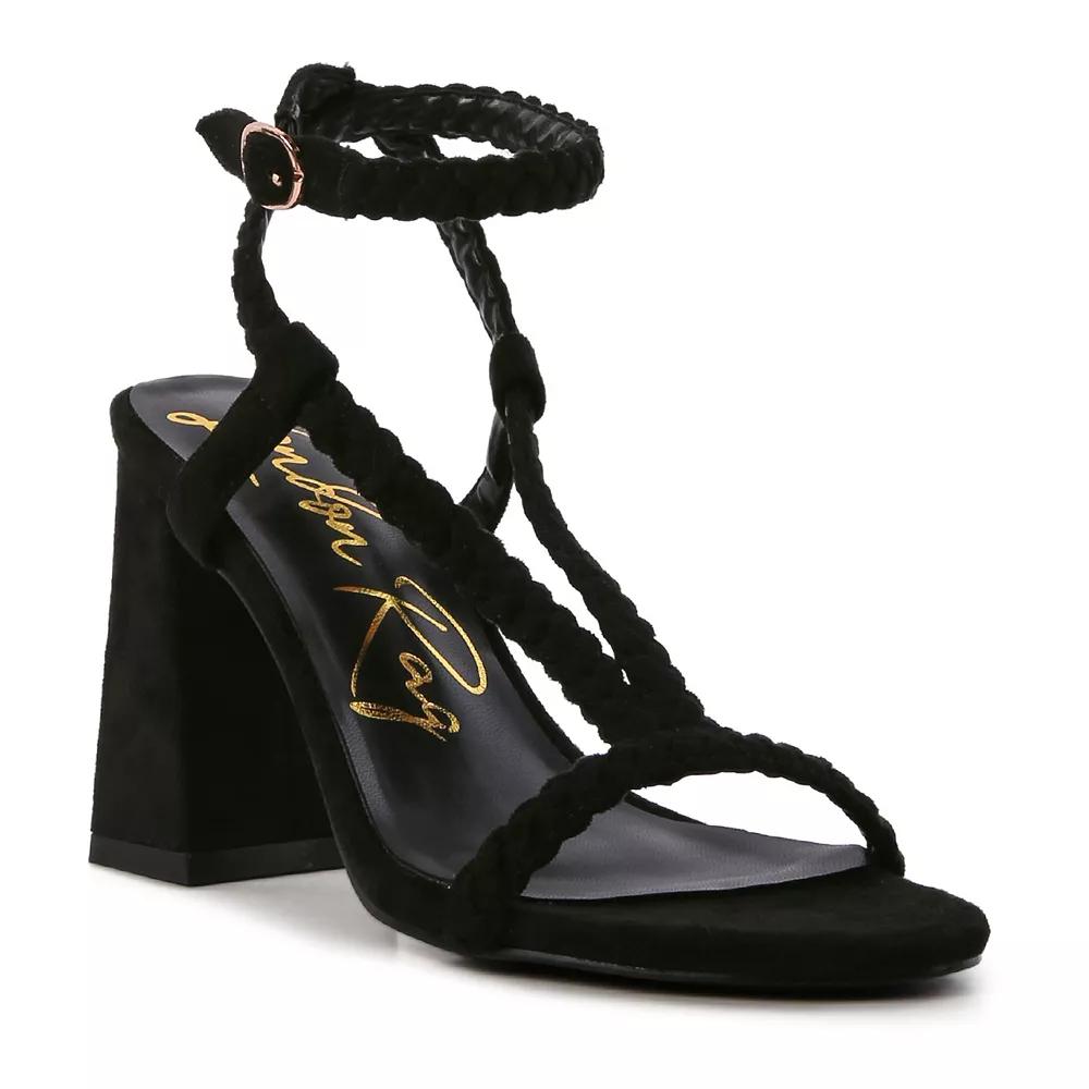 London Rag Smoosh Women's Braided Block Heel Sandals, Size: 8, Latte Product Image