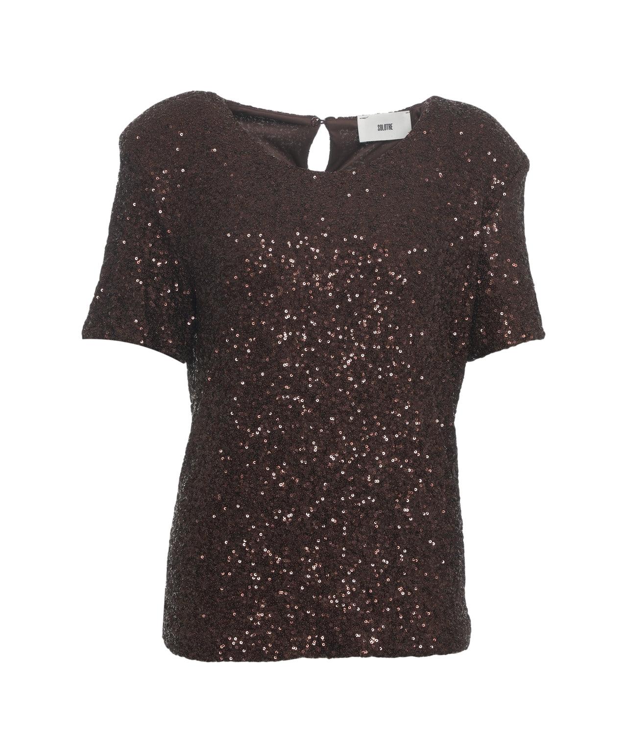 T-shirt with sequin application Product Image