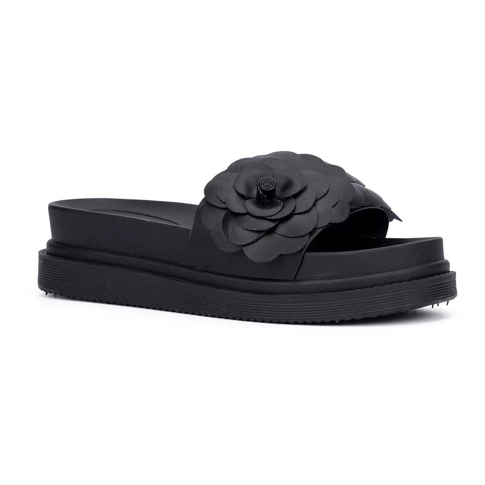 New York & Company Camilia Women's Platform Slides, Size: 11, Black Product Image