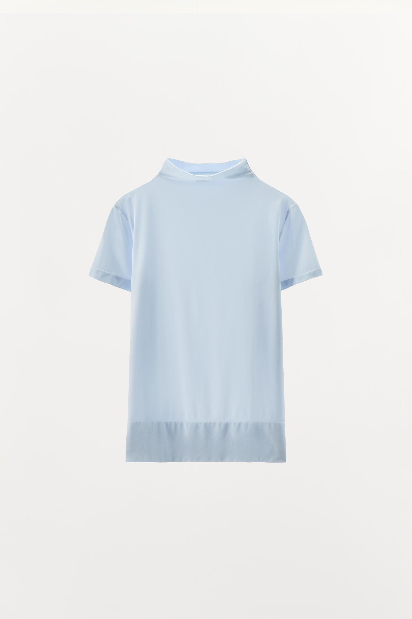 HIGH NECK TOP WITH POLYAMIDE Product Image