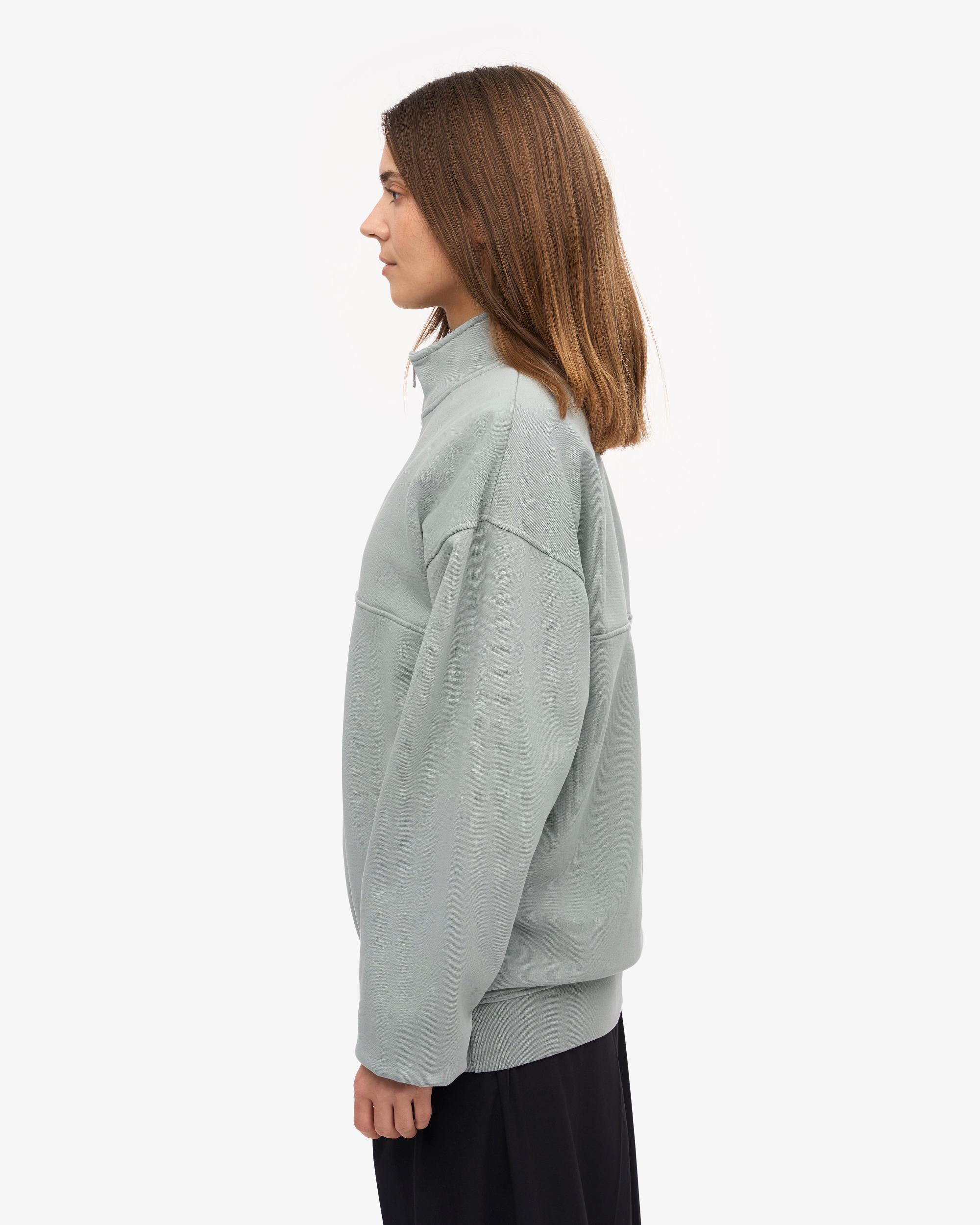 Organic Quarter Zip - Steel Blue Product Image