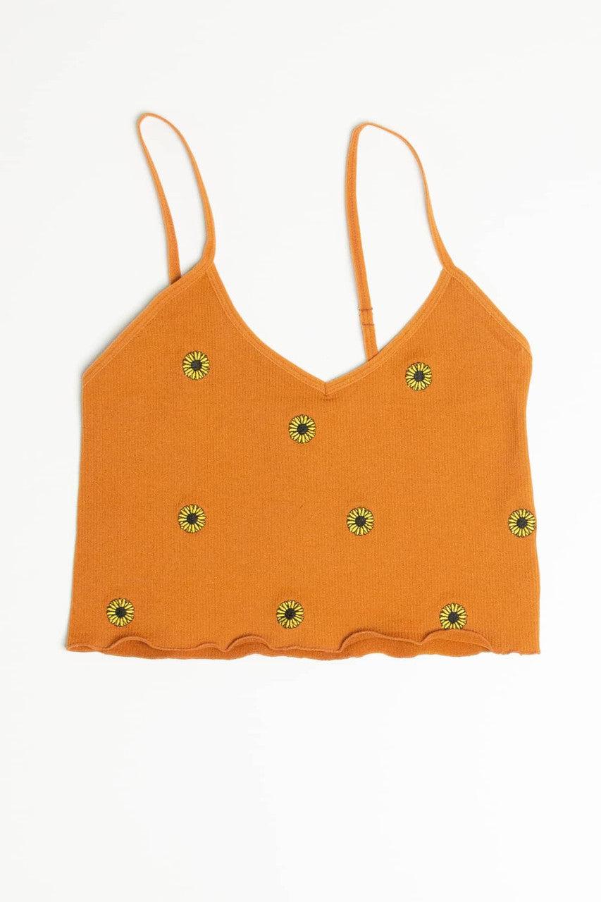Clay Daisies Embroidered Seamless Cami Product Image