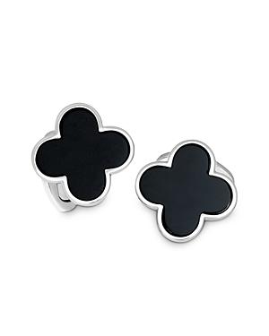 Mens Onyx Clover Cufflinks Product Image