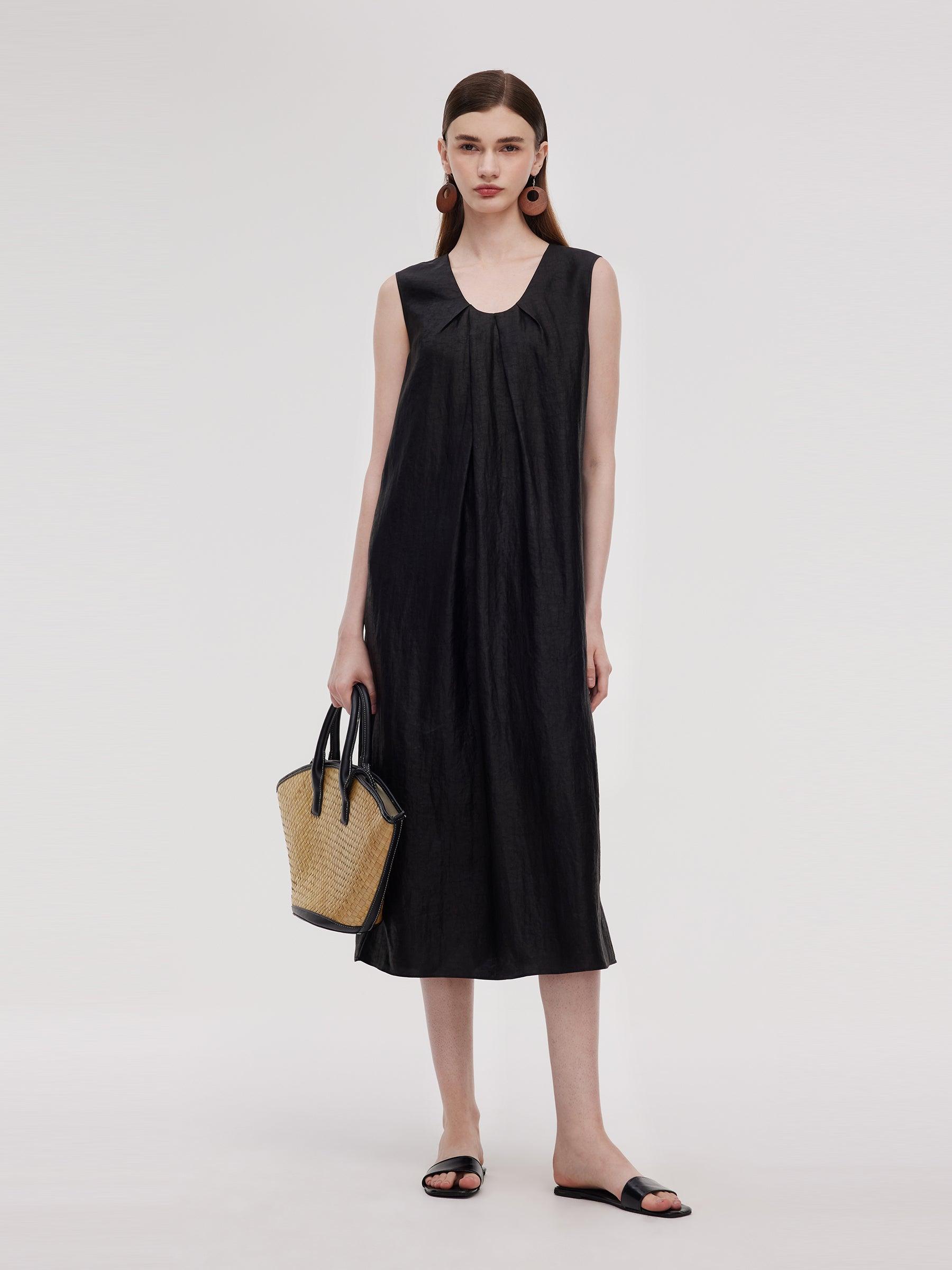 16MM Xiang Yun Silk Women Sleeveless Maxi Dress Product Image