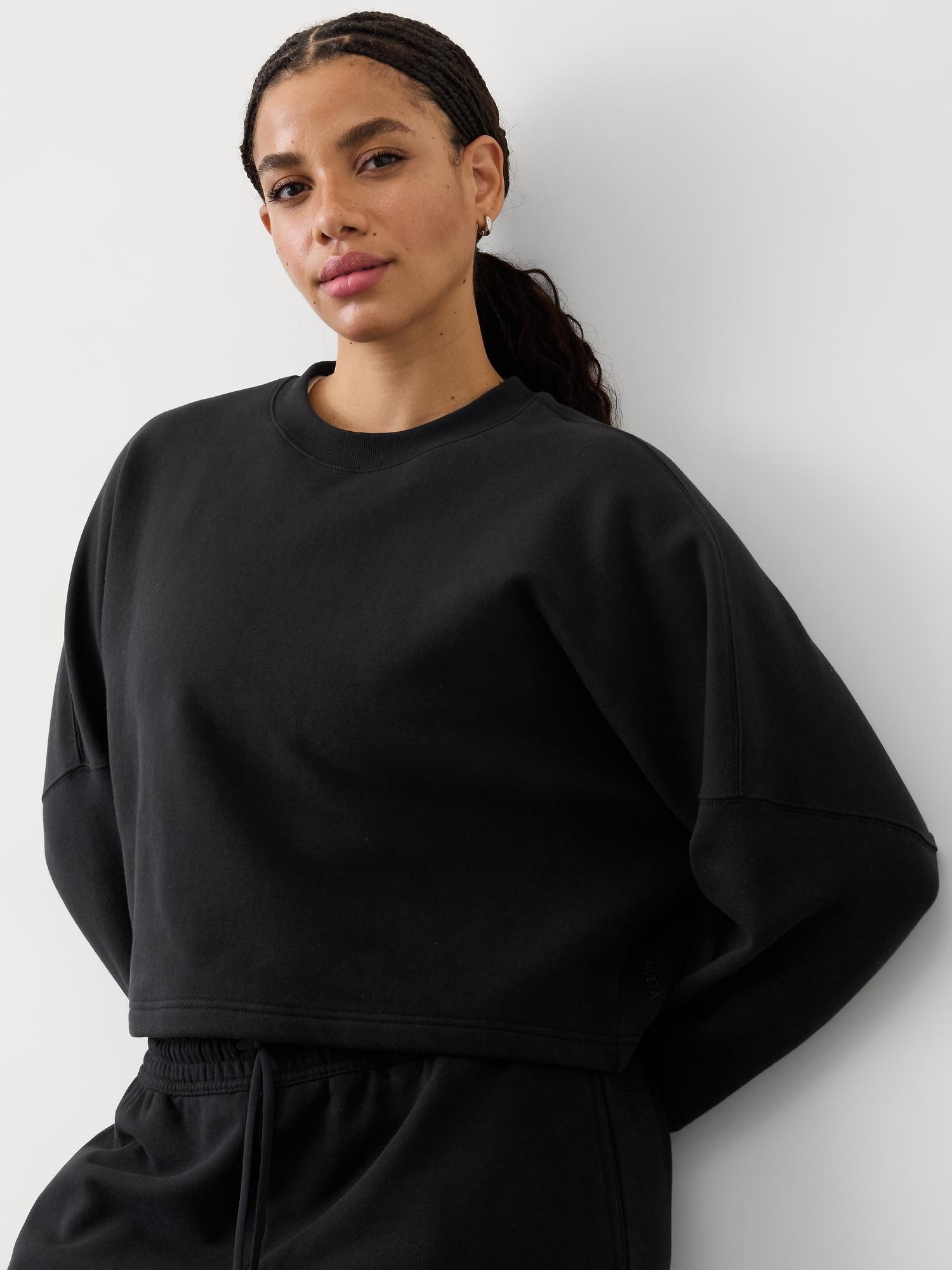 Forever Fleece Dolman Crop Sweatshirt Product Image