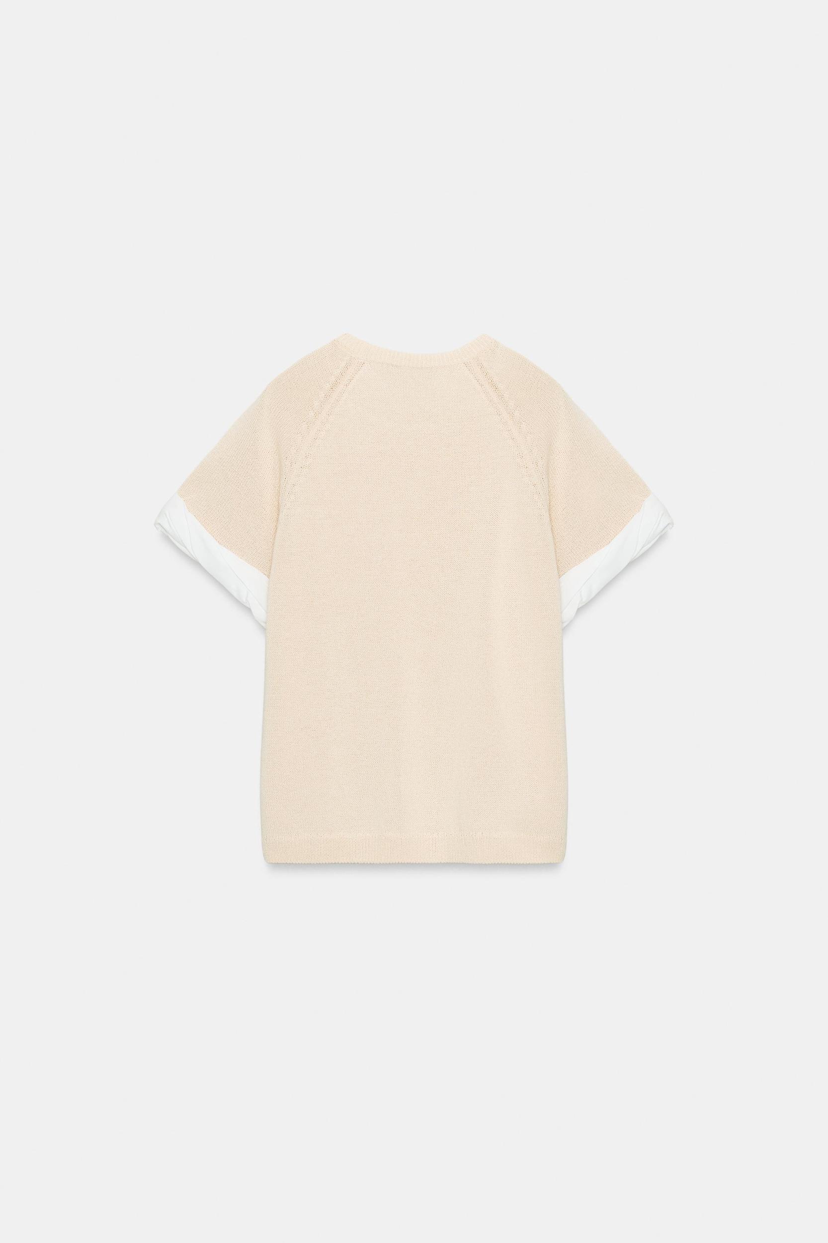 COMBINED TURN-UP SLEEVE KNIT JUMPER Product Image