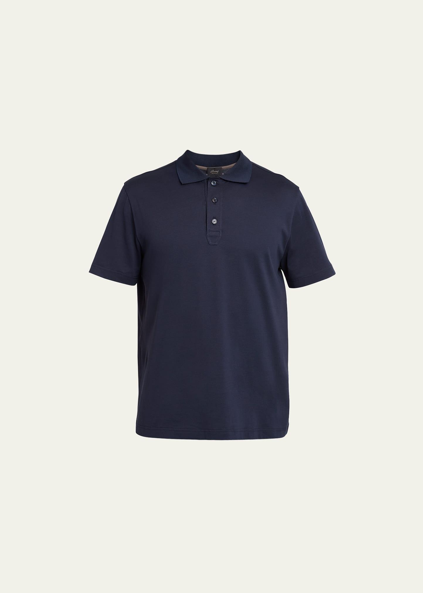 Mens Solid Cotton Polo Shirt Product Image