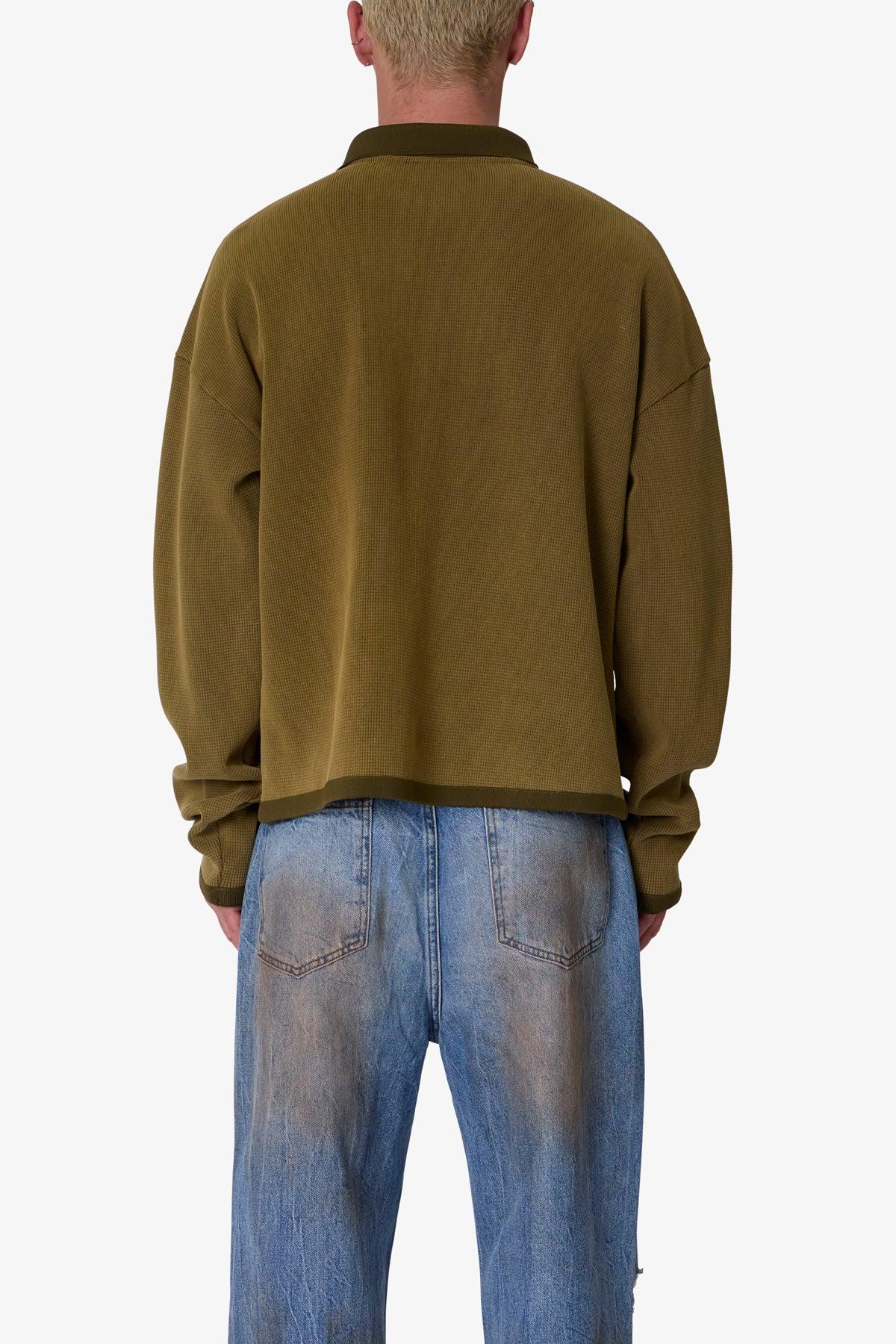 Polo Thermal L/S Shirt - Dark Olive Product Image