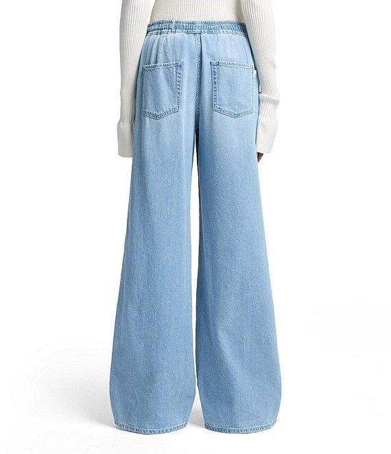 7 For All Mankind High Waist Wide Leg Pull-On Pants Product Image