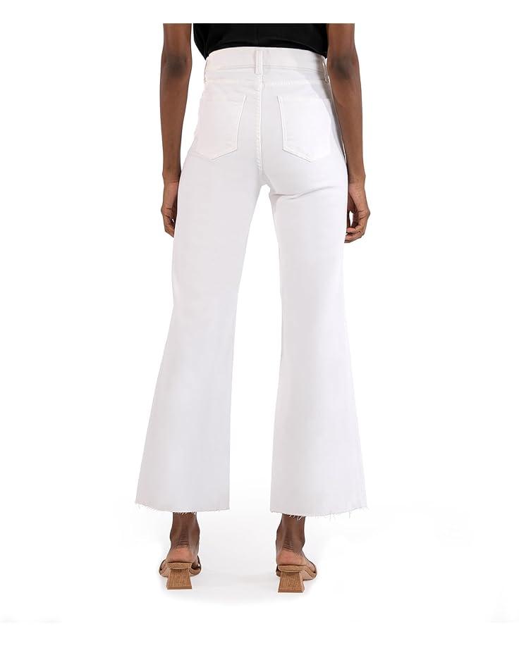 Petite Meg High Rise Frt Pin Tuck Wide Hem Basic Bck Product Image