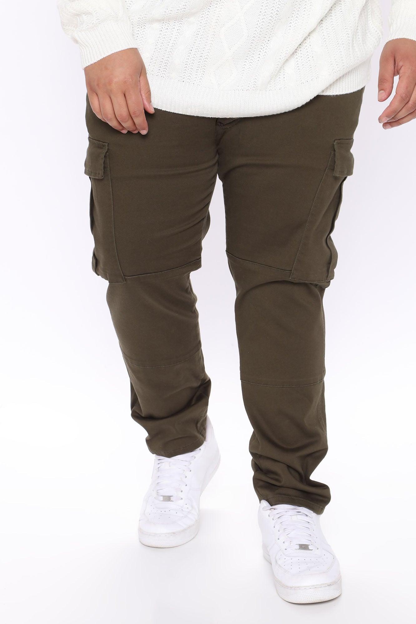 Kyle Slim Cargo Pants - Olive Product Image