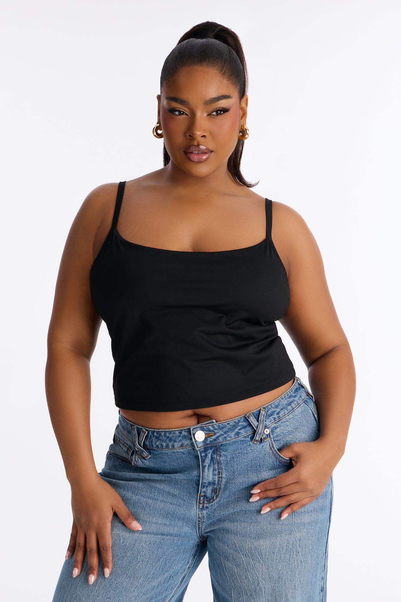 Kodi Padded Criss Cross Cami - Black Female Product Image