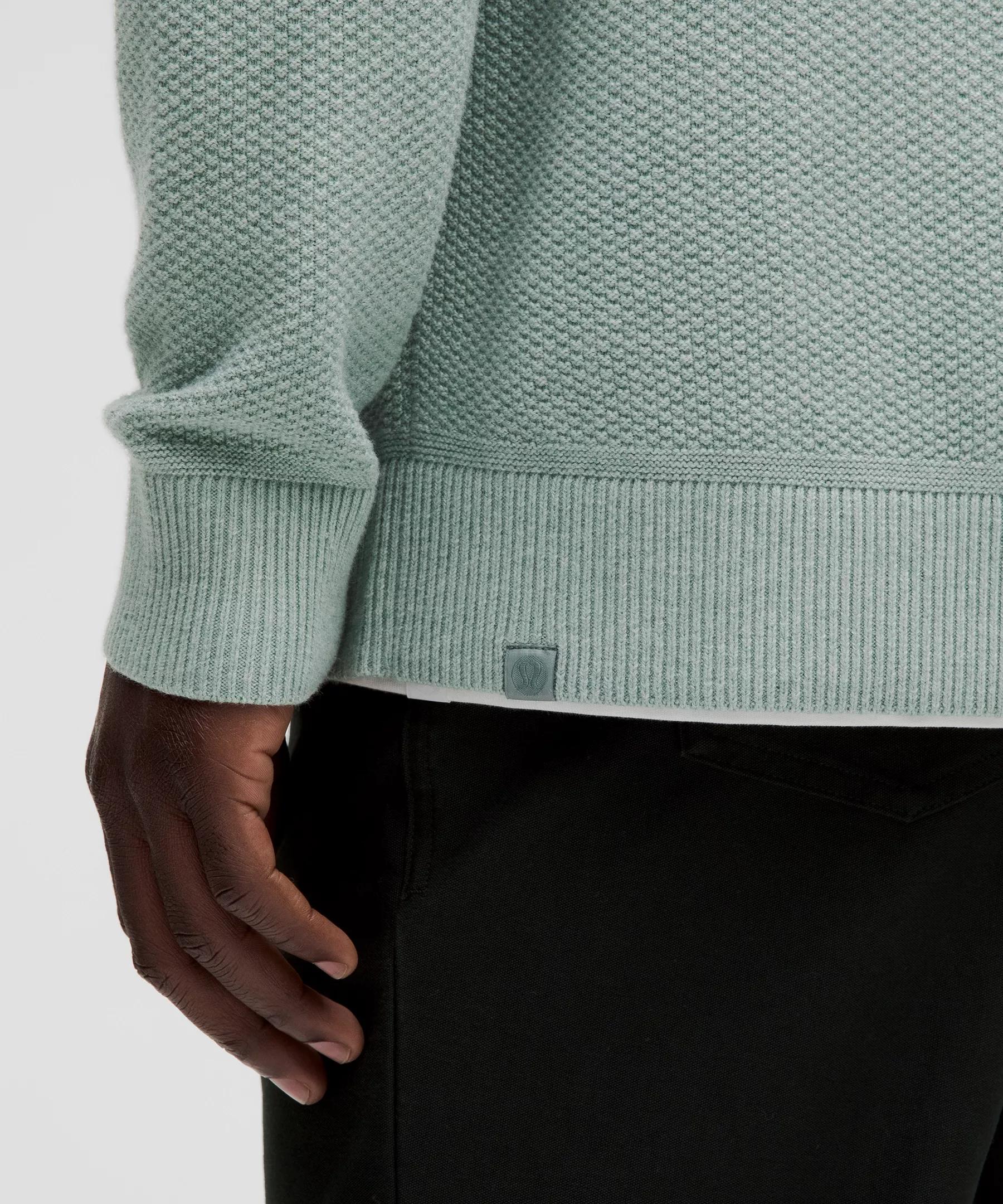 Textured Knit Crewneck Sweater Product Image