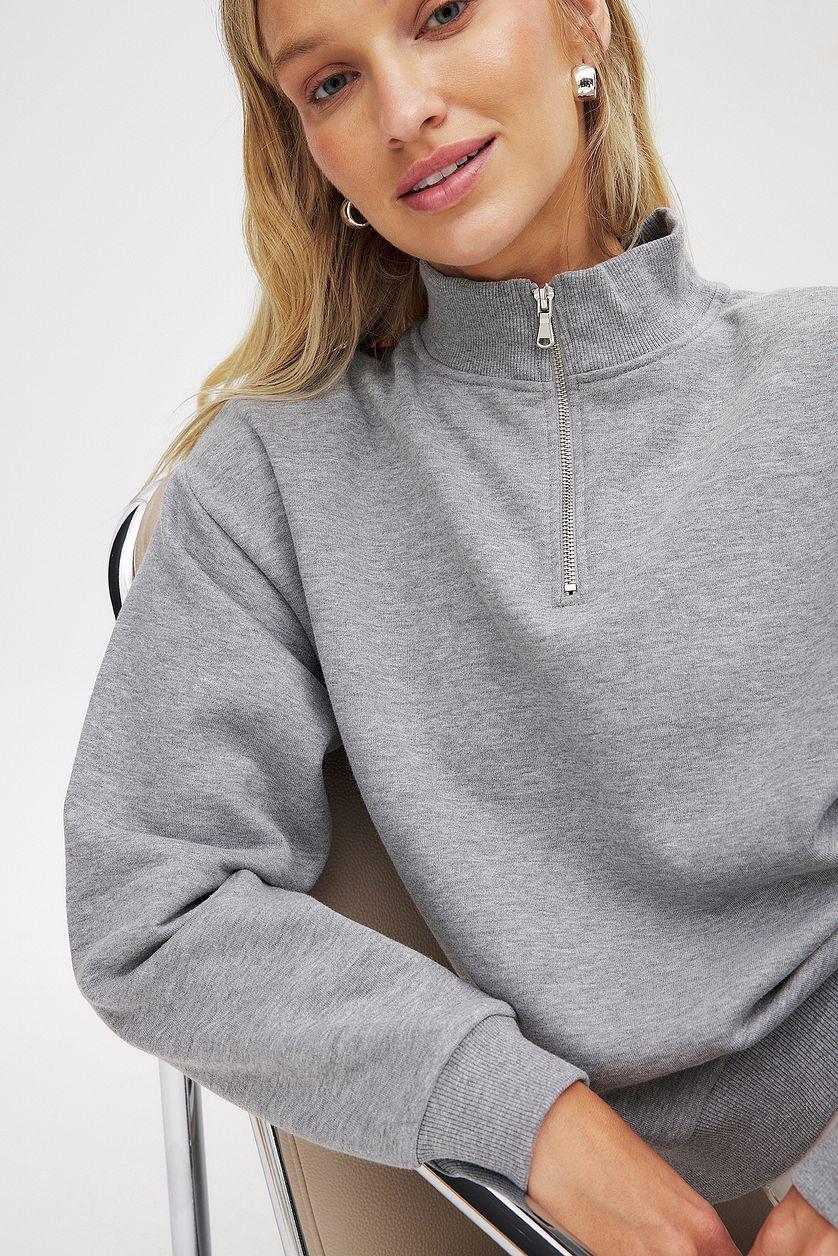Zip Detail Sweatshirt Product Image