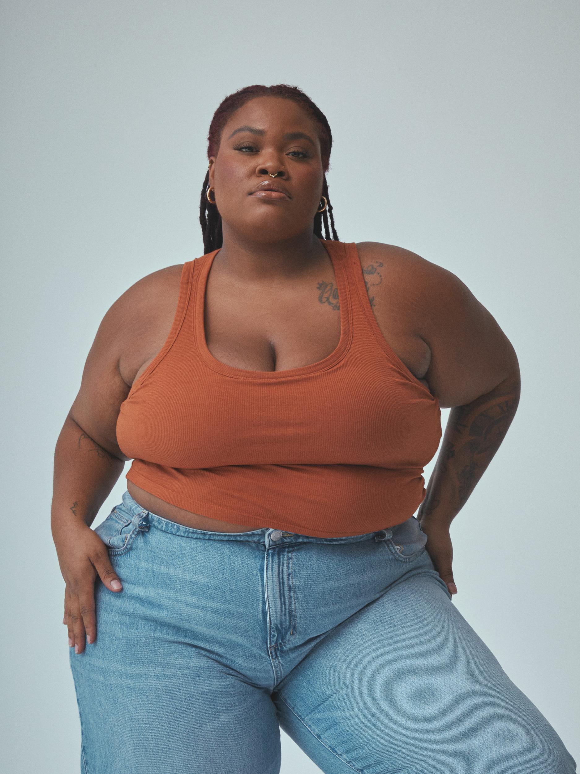 Bamboo Scoop Neck Brami Tank (Crop) Product Image