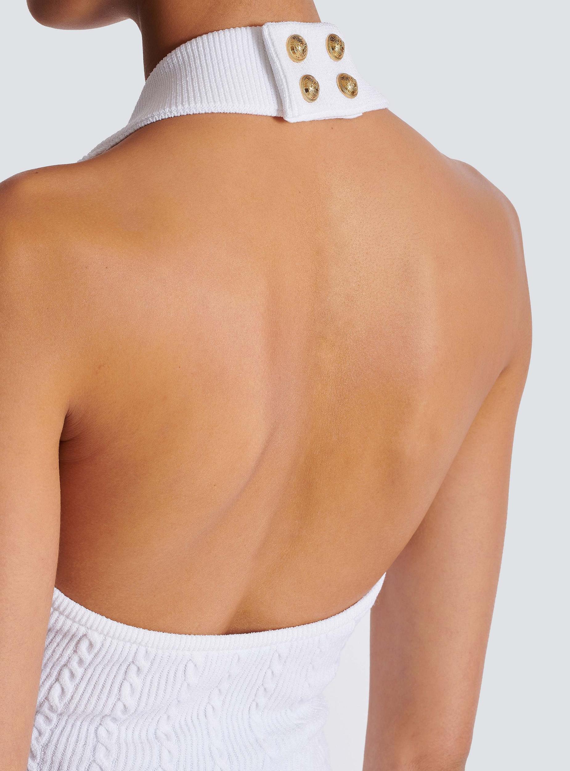 Cable-knit halterneck top Product Image