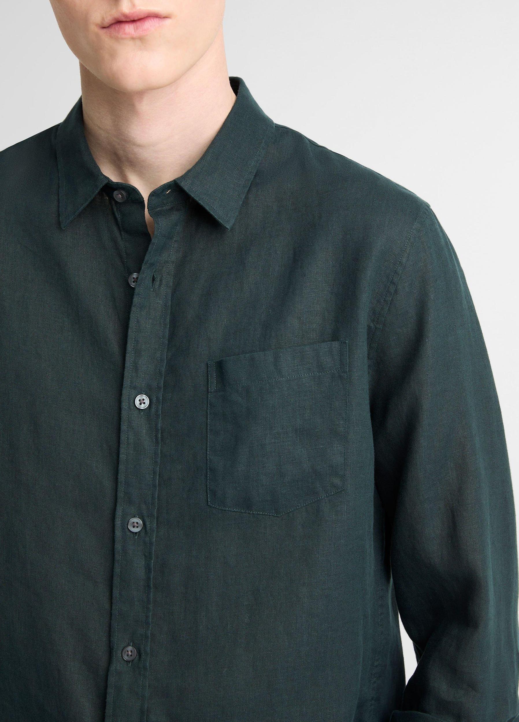 Linen Long-Sleeve Shirt Product Image