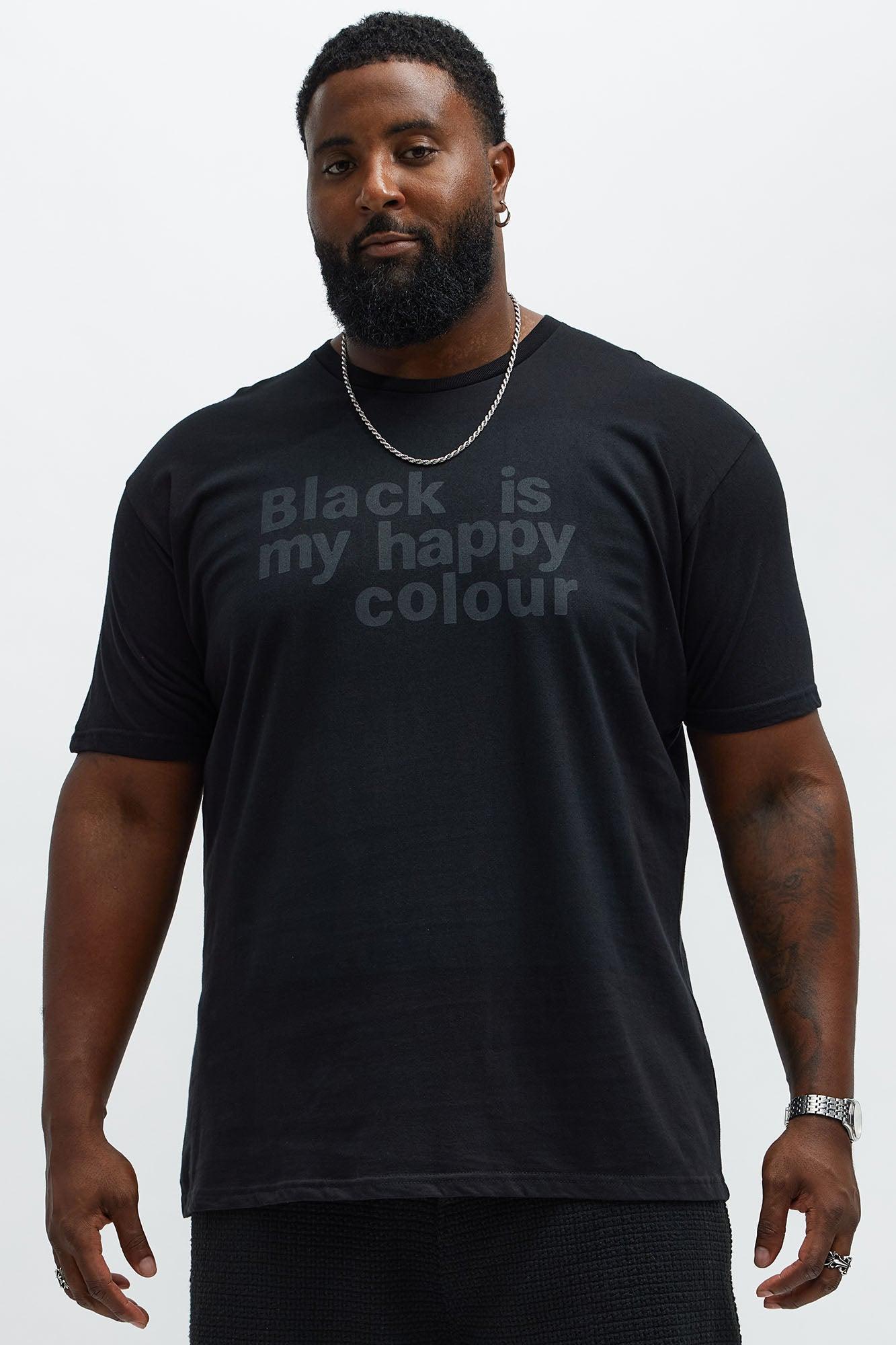 My Happy Colour Short Sleeve Tee - Black Product Image