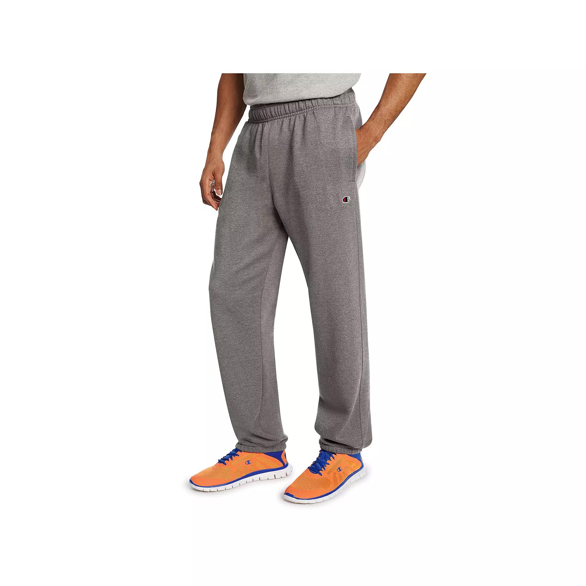 Mens Champion Cinched Fleece Pants Blue Product Image