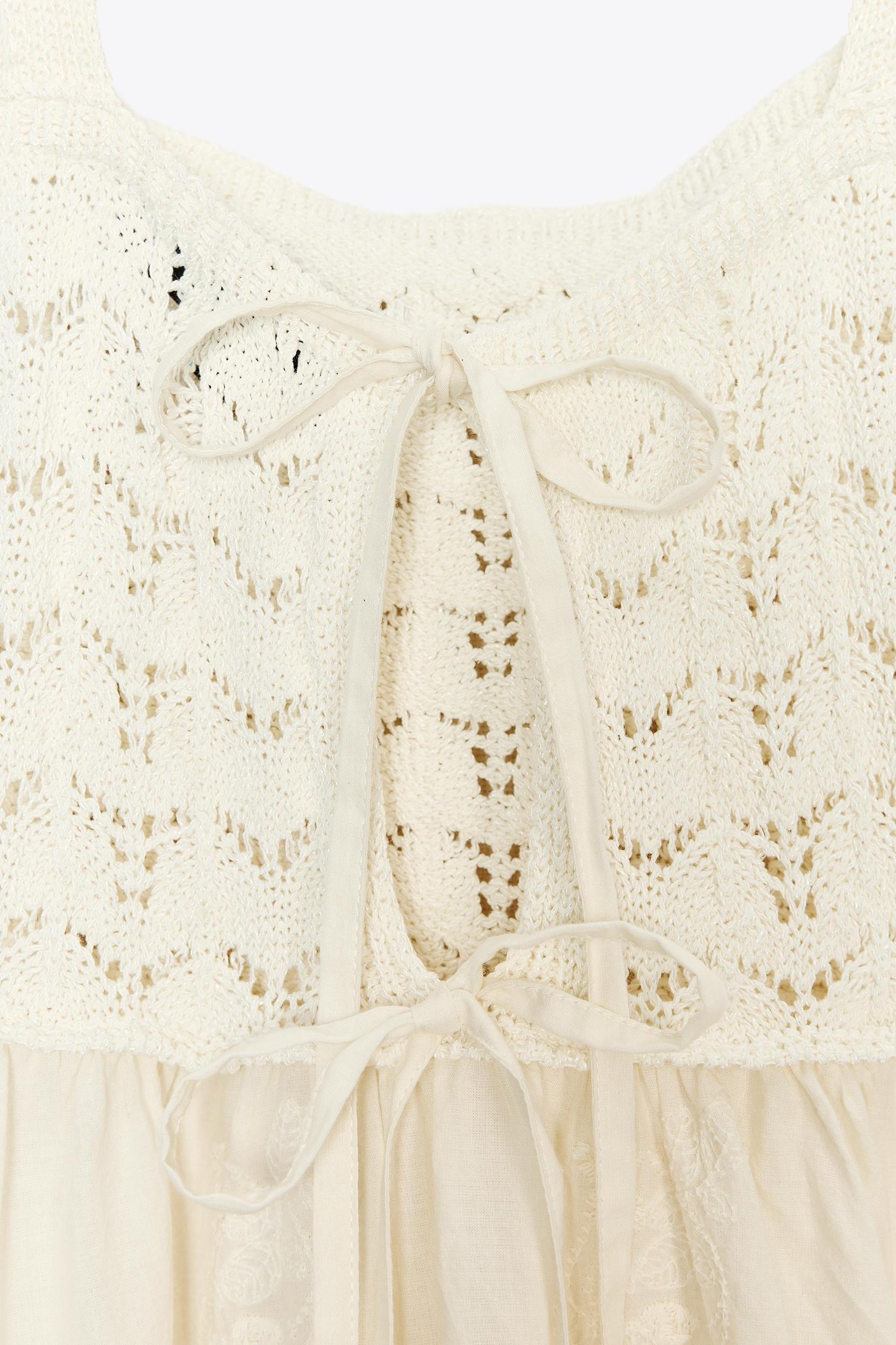 COMBINATION KNIT DRESS Product Image