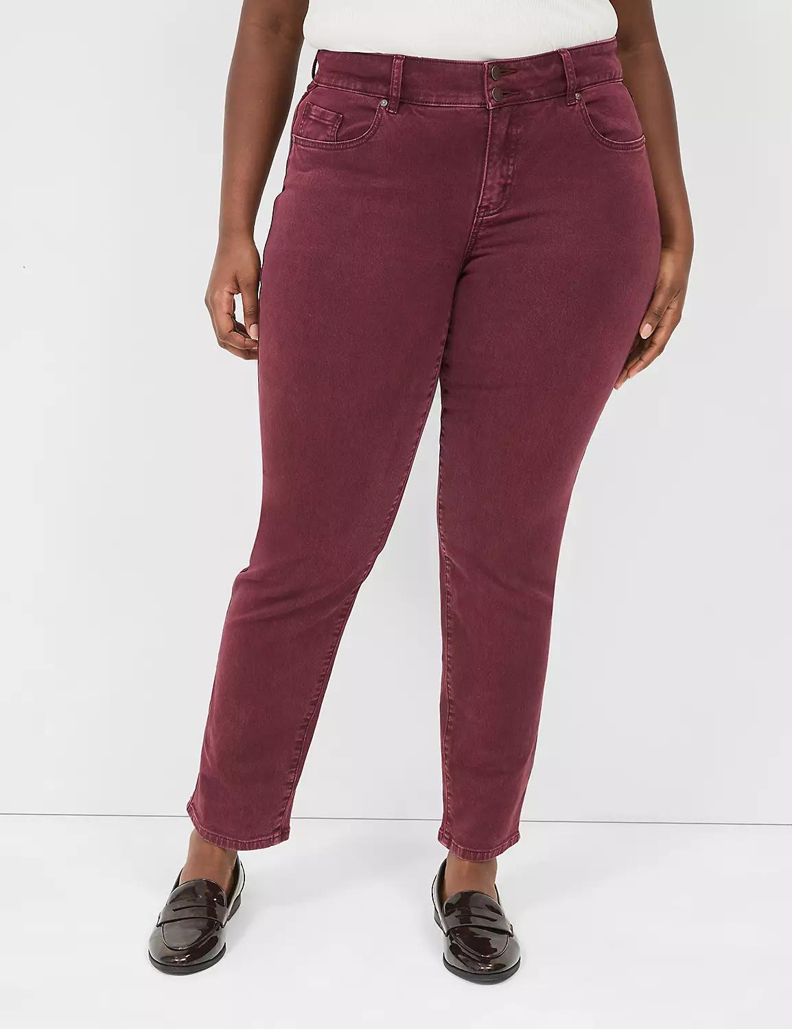 Tighter Tummy Fit High-Rise Color Straight Jean Product Image