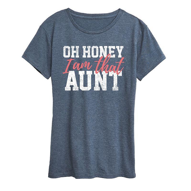 Women's Oh Honey I Am That Aunt Graphic Tee, Girl's,  Product Image