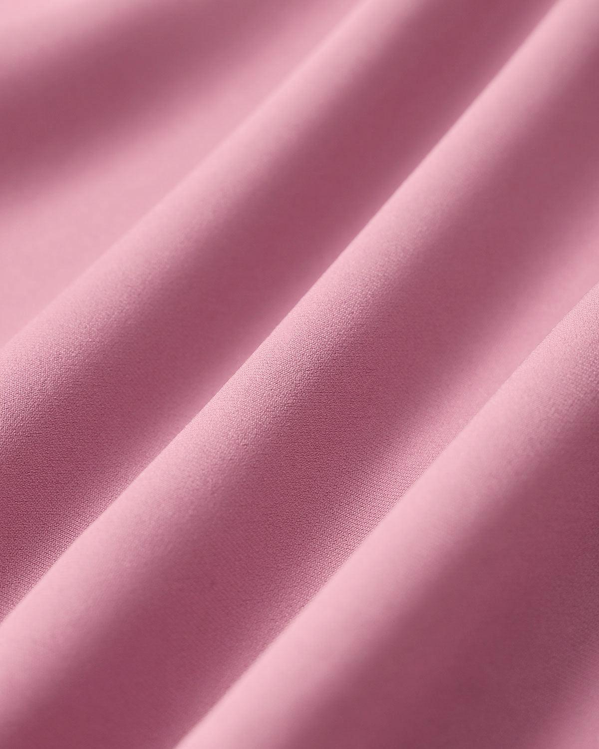 Pink Square Neck Slip Pleated Mini Dress Product Image