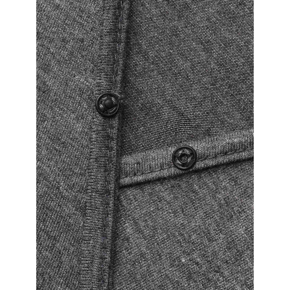 Plus Size DimGray Surplice Neck Drawstring Stretch Jumpsuit Women Casual Short sleeve Overlap Collar Everyday Loose Jumpsuits BloomChic 14-16/1X Product Image