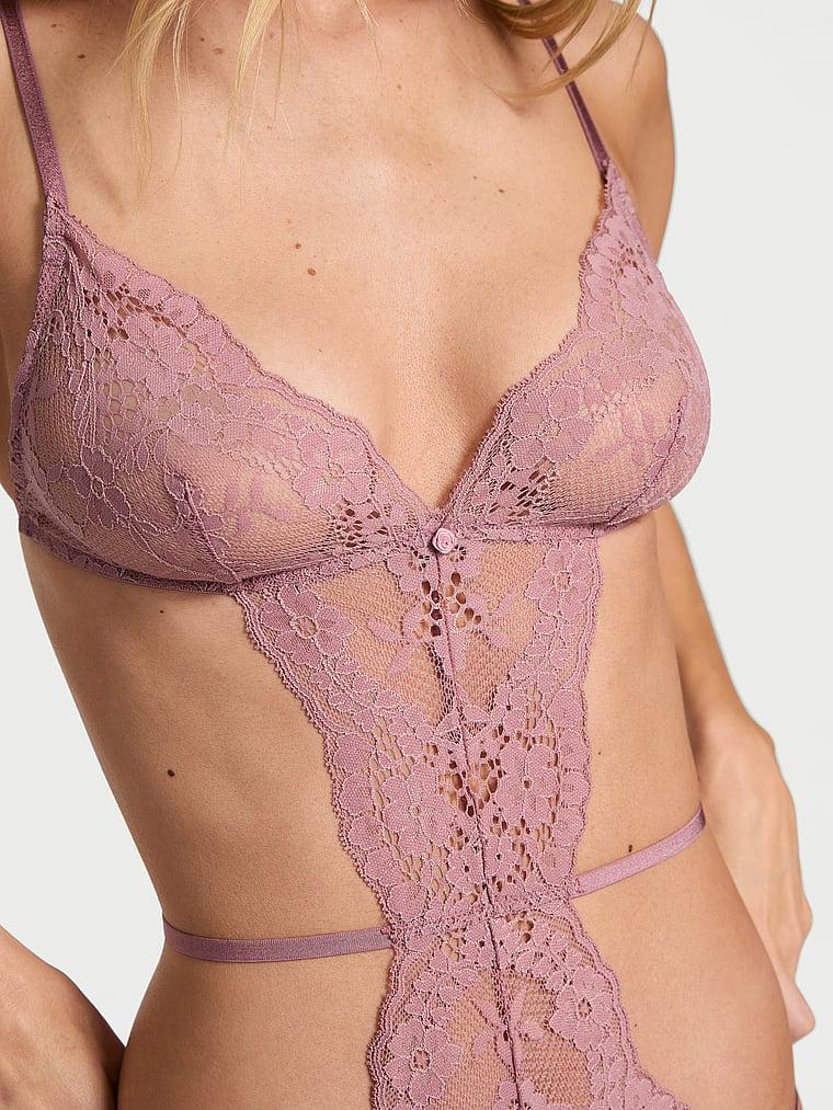 Dare to Dream Lace Strappy Triangle Teddy Product Image