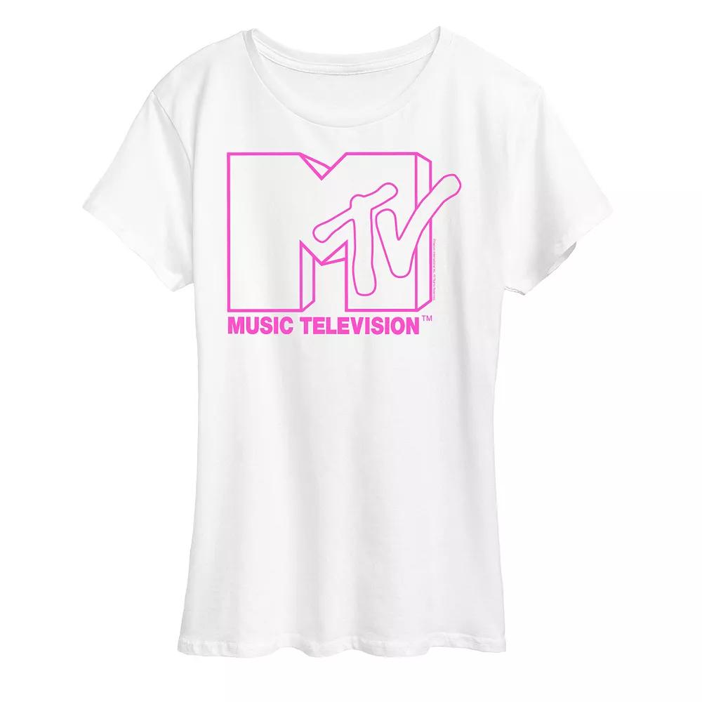 Women's MTV Pink Logo Graphic Tee, Girl's,  Product Image