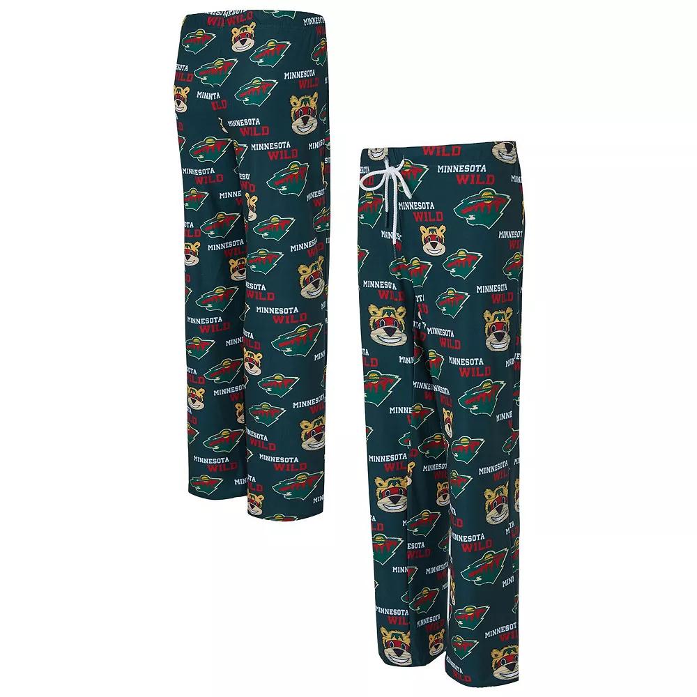 Women's Concepts Sport Green Minnesota Wild Zest Allover Print Knit Pants,  Product Image