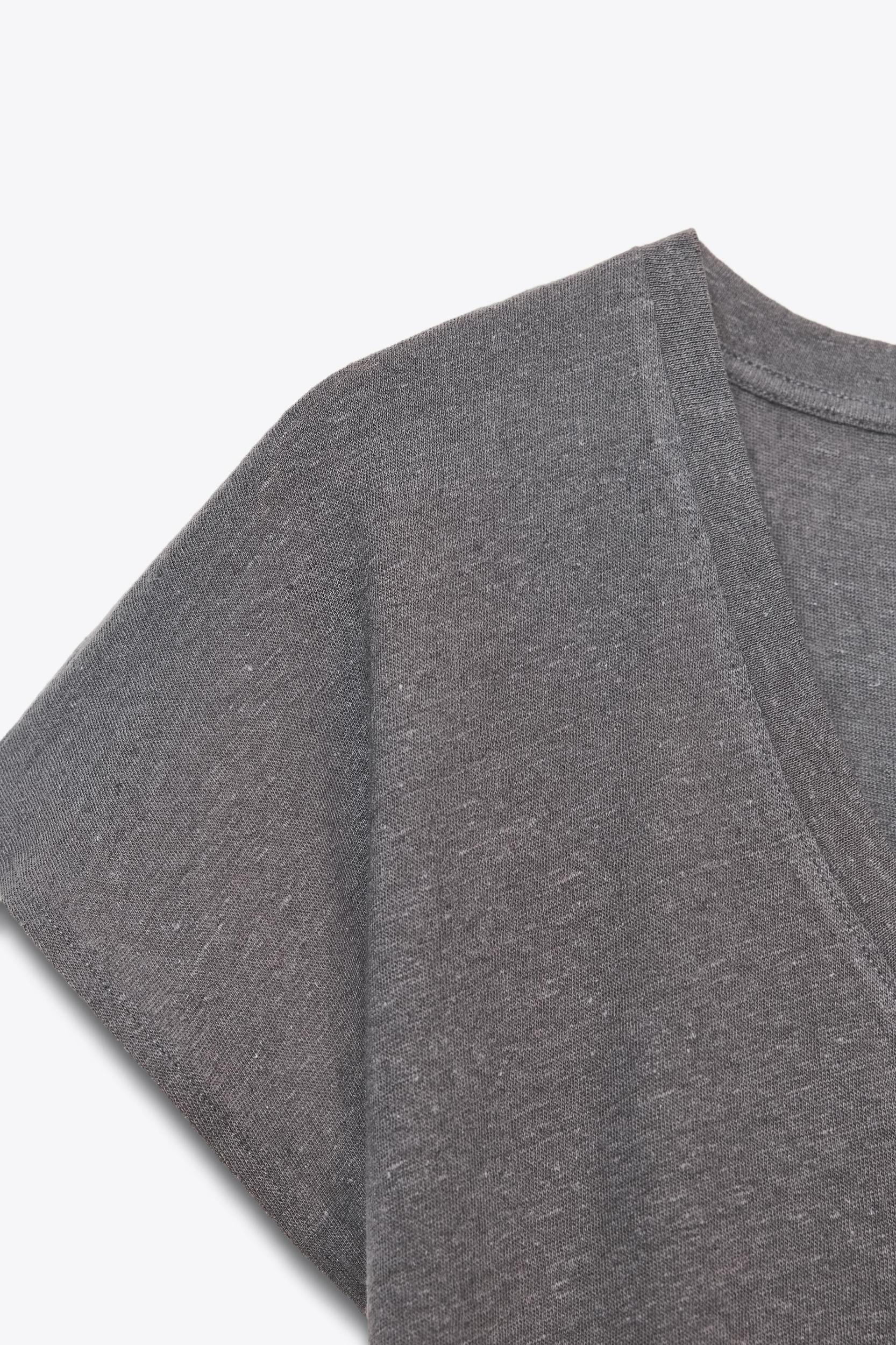 COTTON LINEN T-SHIRT Product Image